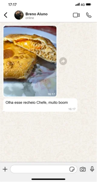 Depoimento de aluno do curso de Assados